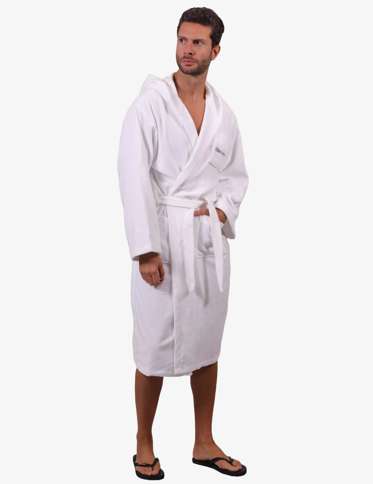 Μπουρνούζι ACCAPPATOIO SCATOLATO 100% COTTON SPUGNA λευκό