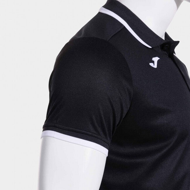 COMBI PREMIUM SHORT SLEEVE POLO BLACK WHITE BLACK-WHITE