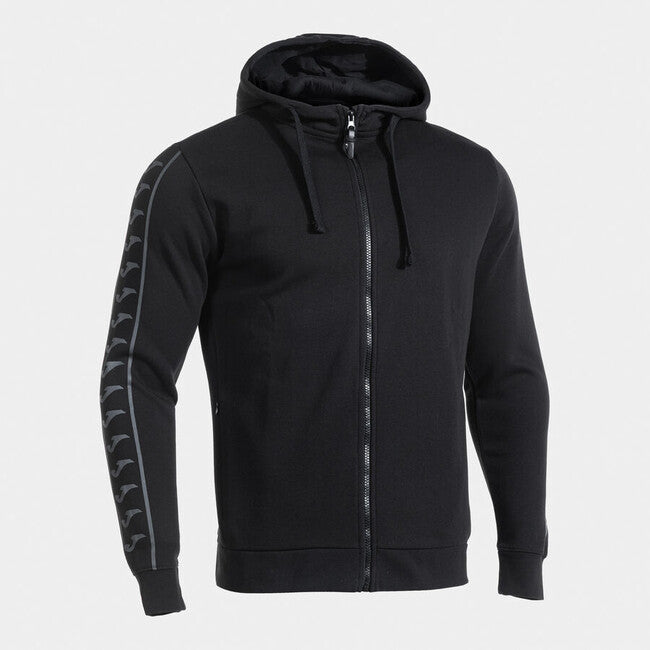ICONO STREET ZIP-UP HOODIE BLACK DARK GRAY BLACK-ANTHRACITE