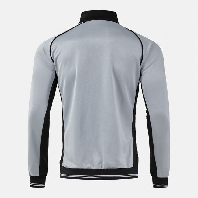 VINTAGE ECO RETRO FULL ZIP SWEATSHIRT GRAY BLACK GREY-BLACK