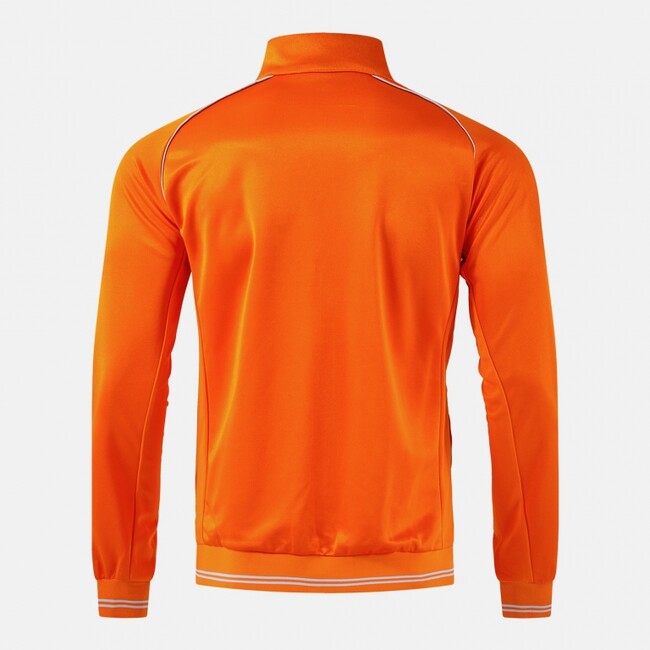 VINTAGE ECO RETRO FULL ZIP SWEATSHIRT ORANGE GRAY ORANGE