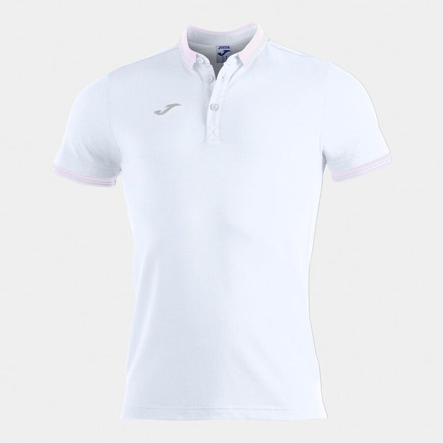 Μπλούζα πόλο S/S POLO SHIRT BALI II λευκό ροζ