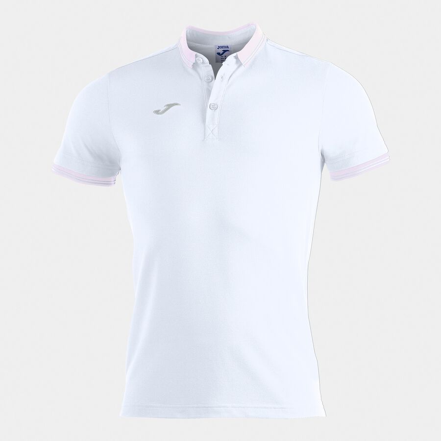 Μπλούζα πόλο S/S POLO SHIRT BALI II λευκό ροζ