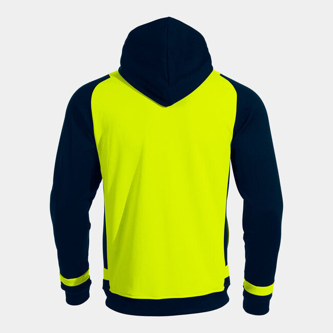 PHOENIX III ZIP-UP HOODIE FLUOR YELLOW NAVY BLUE AMARILLO FLUOR