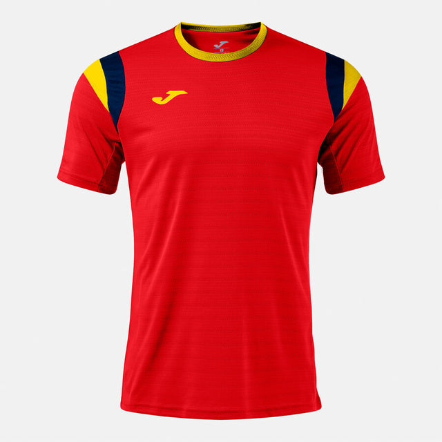 Μπλούζα TERRA SHORT SLEEVE T-SHIRT φούξια - κόκκινο κίτρινο