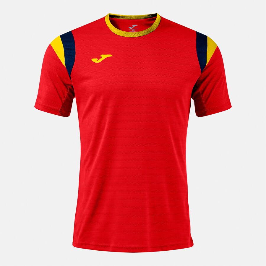 Μπλούζα TERRA SHORT SLEEVE T-SHIRT φούξια - κόκκινο κίτρινο
