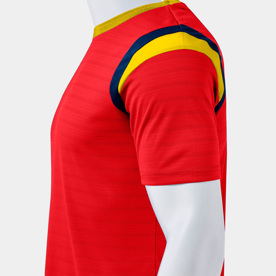 Μπλούζα TERRA SHORT SLEEVE T-SHIRT φούξια - κόκκινο κίτρινο