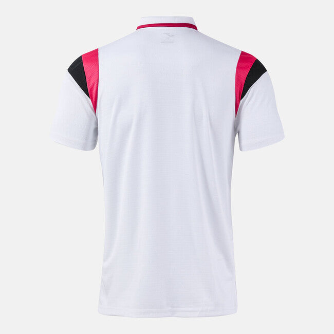 TERRA SHORT SLEEVE POLO WHITE FUCHSIA WHITE