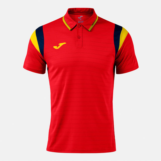 Μπλούζα πόλο TERRA SHORT SLEEVE POLO σκούρο ναυτικό μπλε - κόκκινο κίτρινο