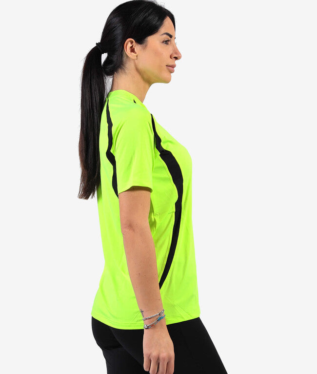RUNNING SHIRT GIALLO FLUO/NERO