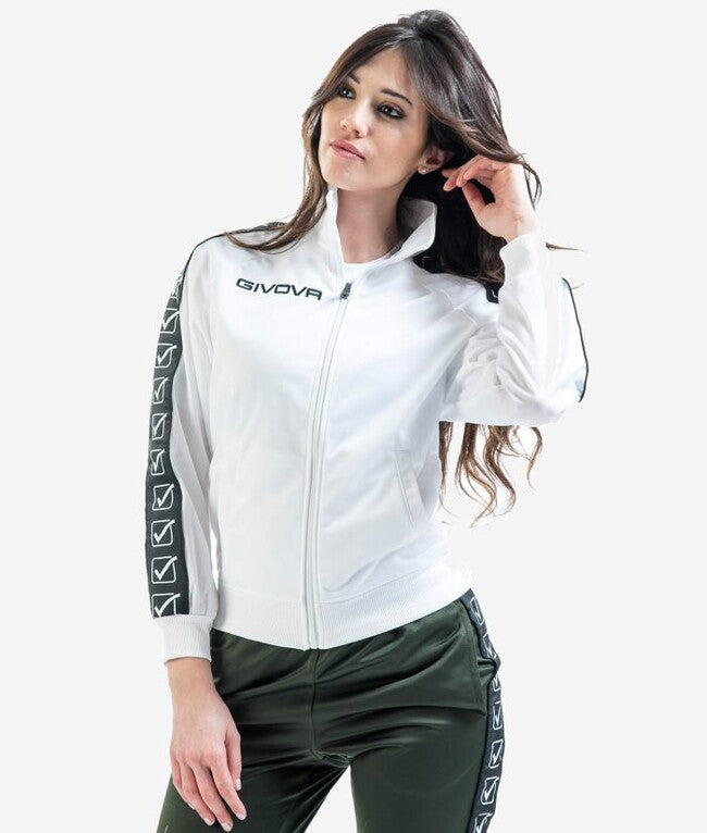 GIACCA TRICOT BAND BIANCO