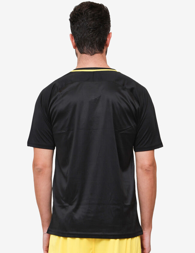 SHIRT DAMA INTERLOCK GIALLO/NERO