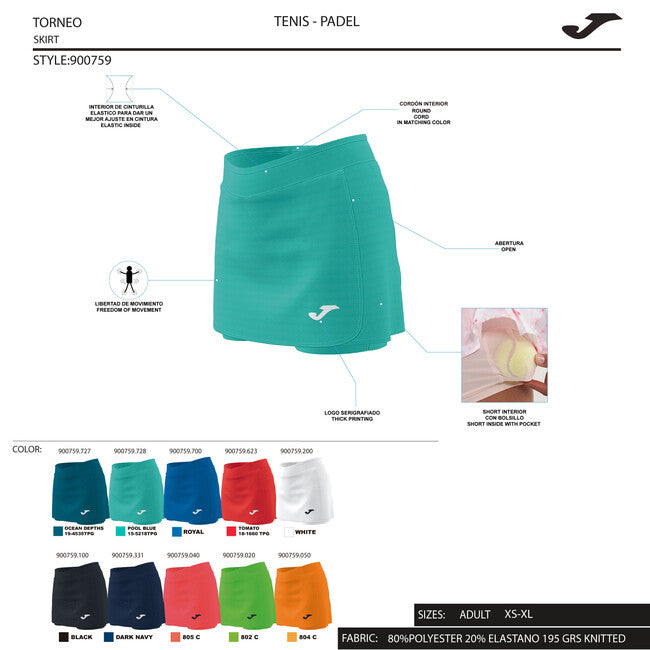 SKIRT SHORTS OPEN II CORAL FLUOR CORAL FLUOR
