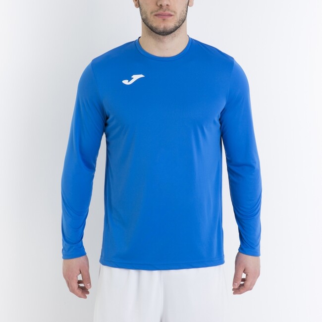 T-SHIRT COMBI WHITE L/S ROYAL