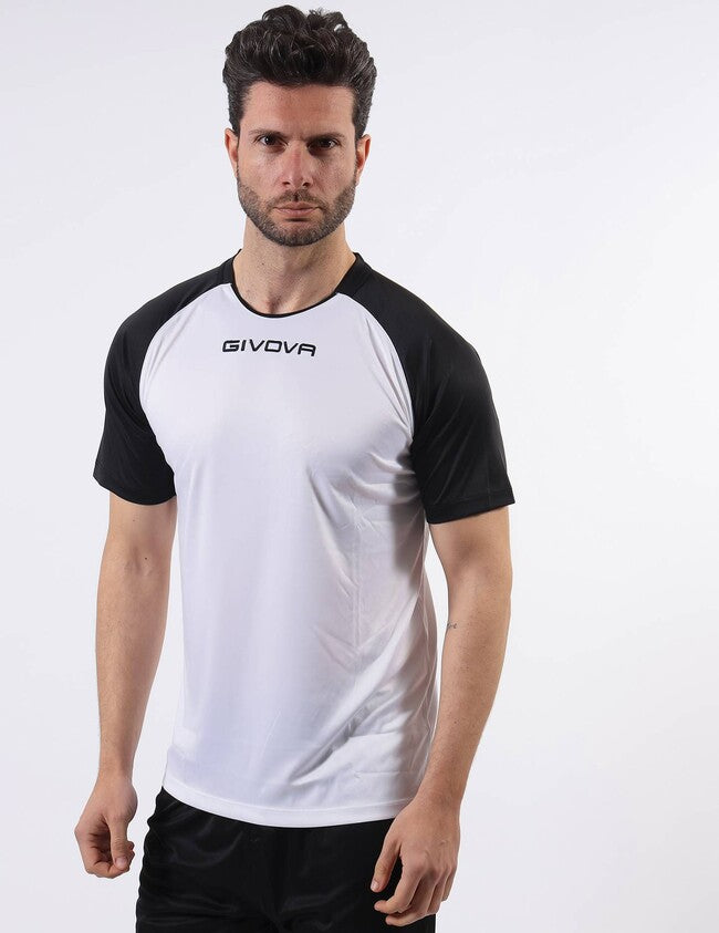 SHIRT CAPO INTERLOCK BIANCO/NERO