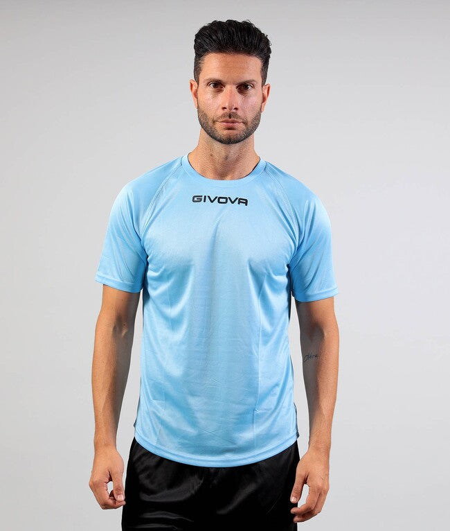 SHIRT GIVOVA ONE MICROFORATA CELESTE