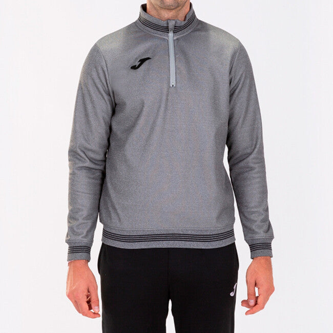 1/2 ZIP CAMPUS III MELANGE SWEATSHIRT GRIS MELANGE MEDIO