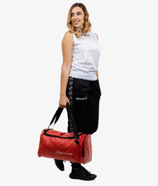 ZAINO BIKER IN ECOPELLE ROSSO