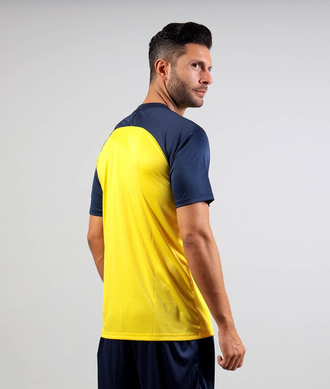 SHIRT CAPO INTERLOCK GIALLO/BLU