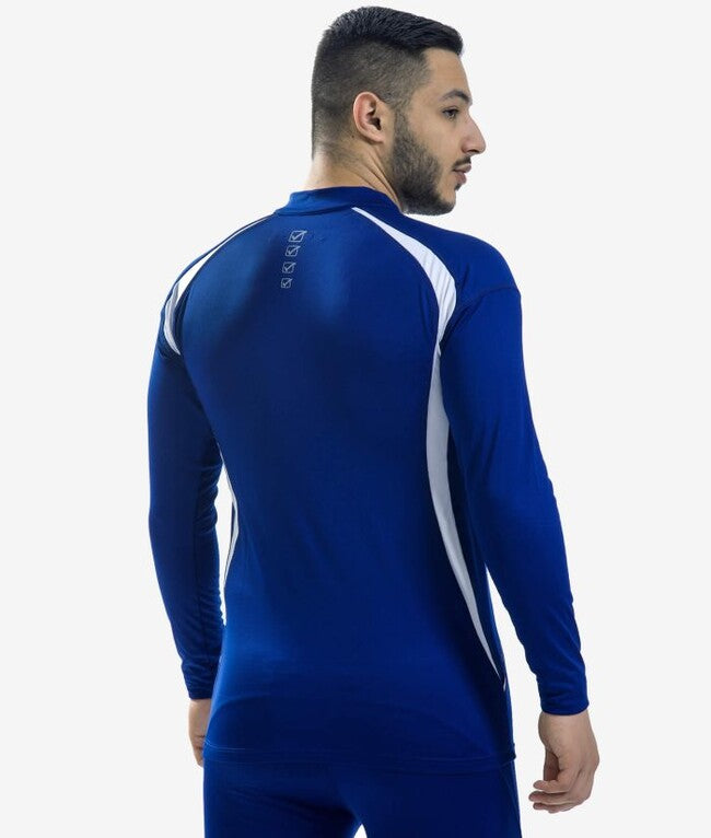 RUNNING LONG SHIRT BLU