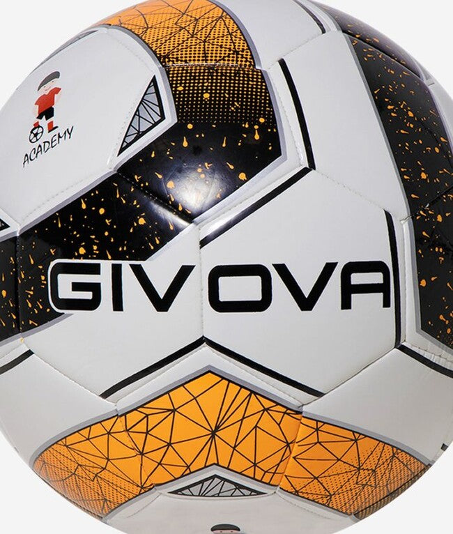 PALLONE ACADEMY SCHOOL NERO/ARANCIO FLUO