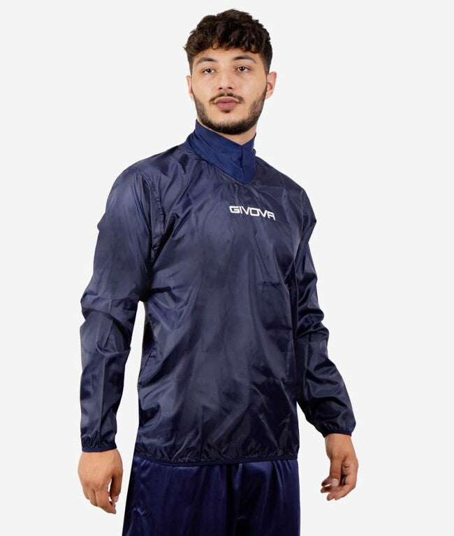 RAIN JACKET COLLO COSTINA BLU