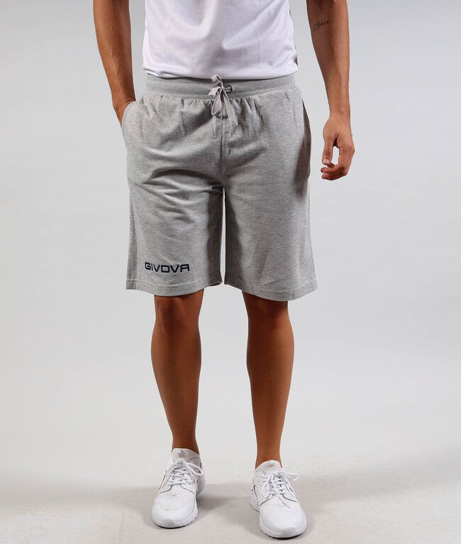 BERMUDA FRIEND COTONE TERRY GRIGIO MELANGE CHIARO