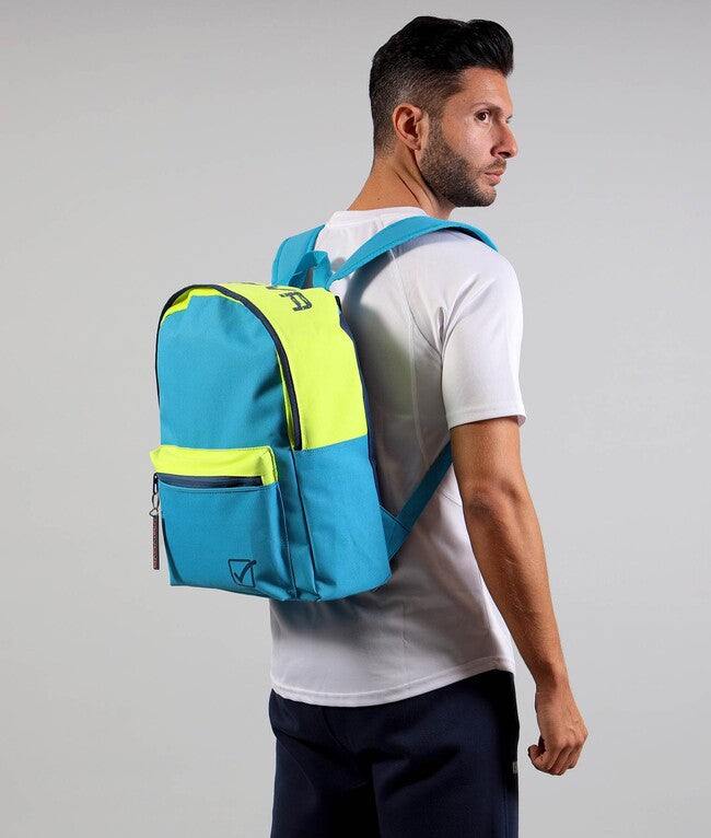 ZAINO UNIVERSITY TURCHESE/GIALLO FLUO