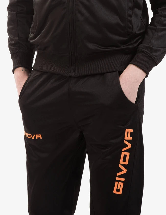 TUTA VISA FLUO TRIACETATO NERO/ARANCIO FLUO