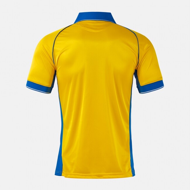 VINTAGE ECO RETRO SHORT SLEEVE T-SHIRT YELLOW ROYAL BLUE YELLOW-ROYAL
