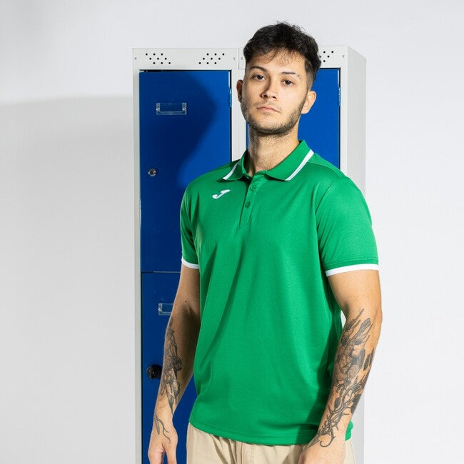 COMBI PREMIUM SHORT SLEEVE POLO GREEN WHITE GREEN-WHITE