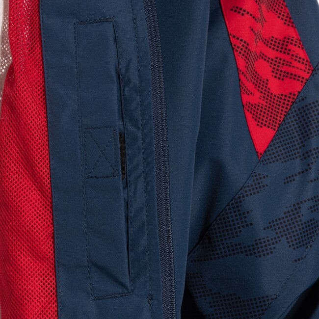 CHAMPIONS VIII RAINCOAT NAVY BLUE RED NAVY-RED