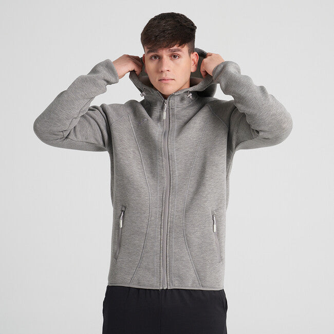 SOFTSHELL HOODIE BASILEA MELANGE GRIS MELANGE CLARO