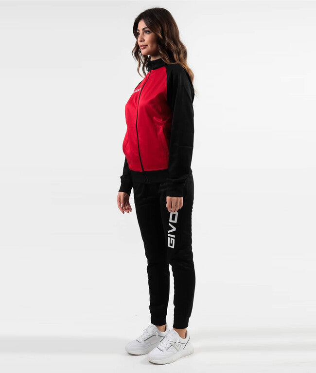 TUTA CUBA POLARFLEECE ROSSO/NERO