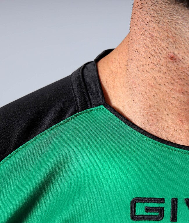 SHIRT CAPO INTERLOCK VERDE/NERO