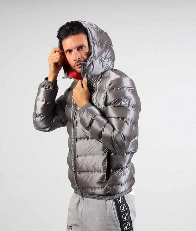 GIUBBOTTO MASTER GRIGIO CHIARO/ROSSO
