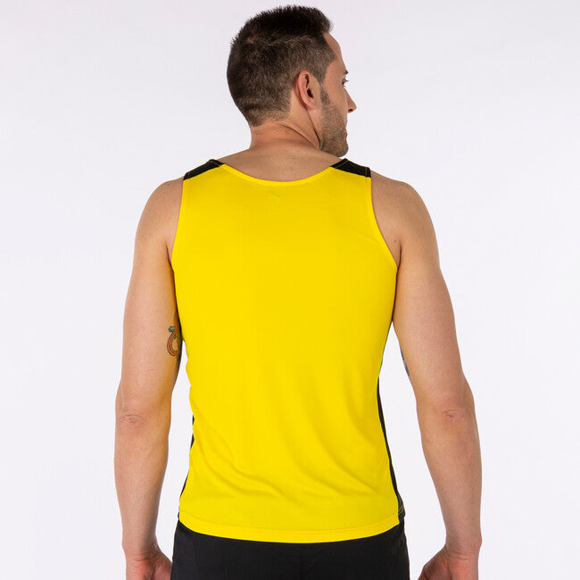 T-SHIRT RECORD II YELLOW-BLACK