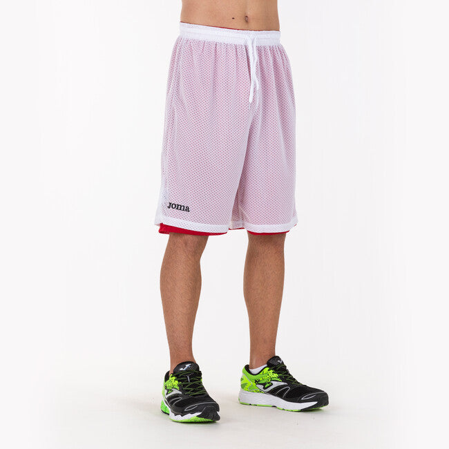 SHORT BASKET REVERSIBLE ROOKIE RED-WHITE RED-WHITE