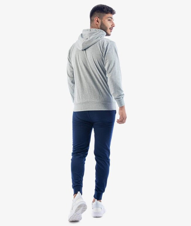 TUTA KING COTONE TERRY (POKER) GRIGIO/BLU