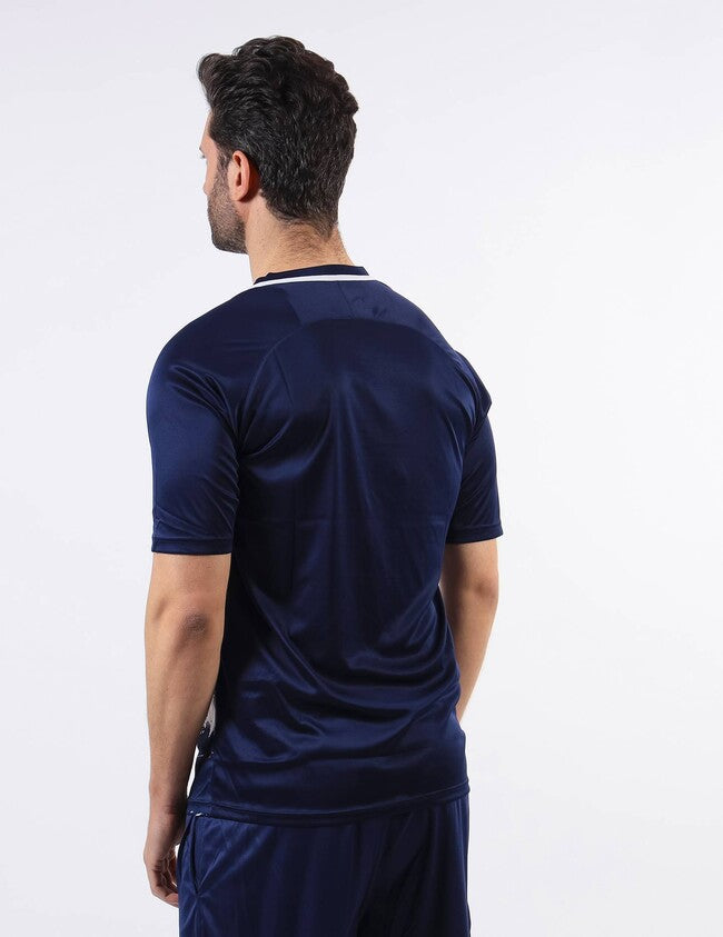SHIRT ART INTERLOCK M/C BIANCO/BLU