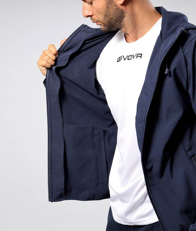 GIUBBOTTO SOFT SHELL BLU