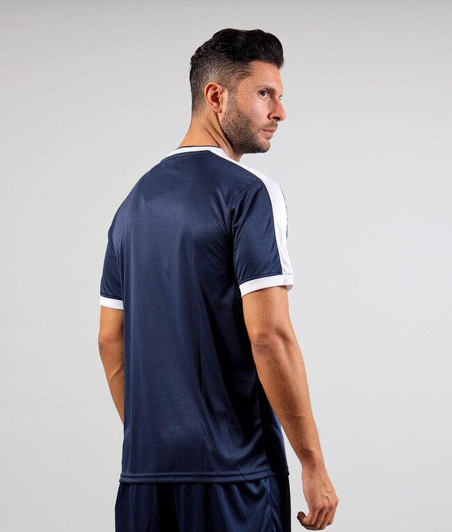 SHIRT REVOLUTION INTERLOCK BLU/BIANCO