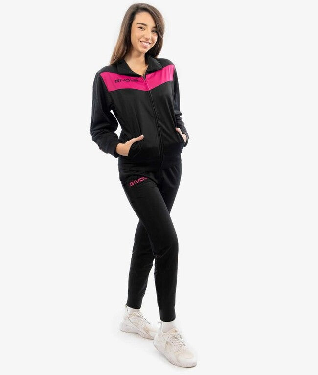TUTA VISA FLUO TRIACETATO NERO/FUXIA