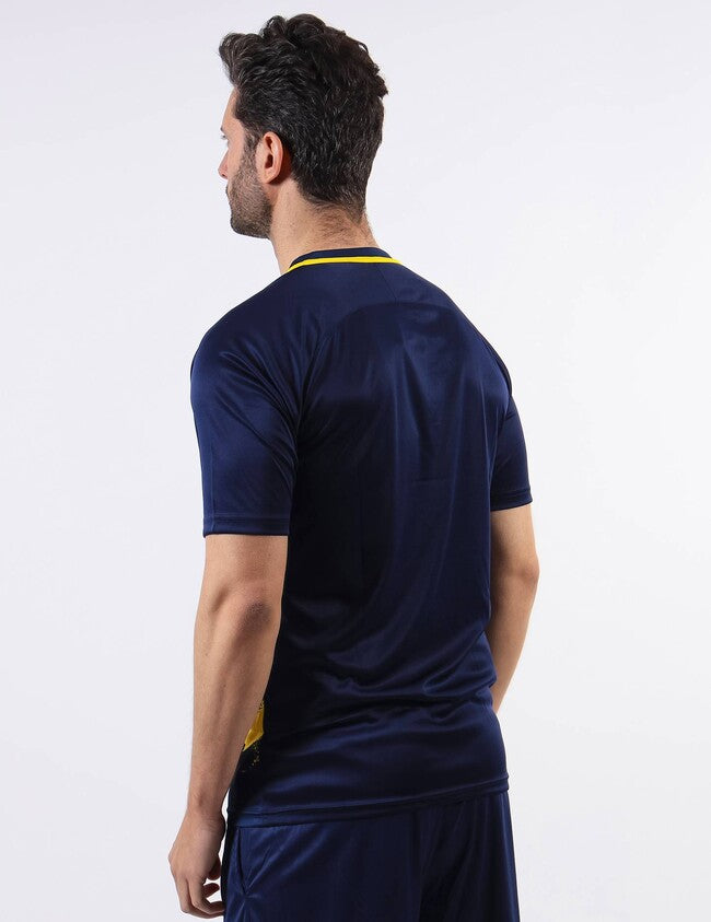 SHIRT ART INTERLOCK M/C GIALLO/BLU