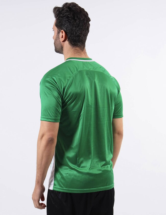 SHIRT STRIPE  M/C INTERLOCK VERDE/BIANCO