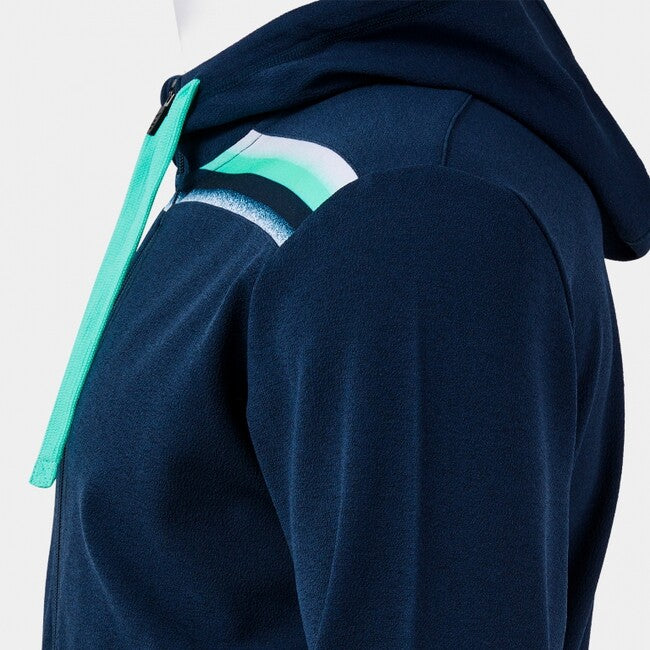 TOLEDO ZIP-UP HOODIE DARK NAVY GREEN NAVY-GREEN