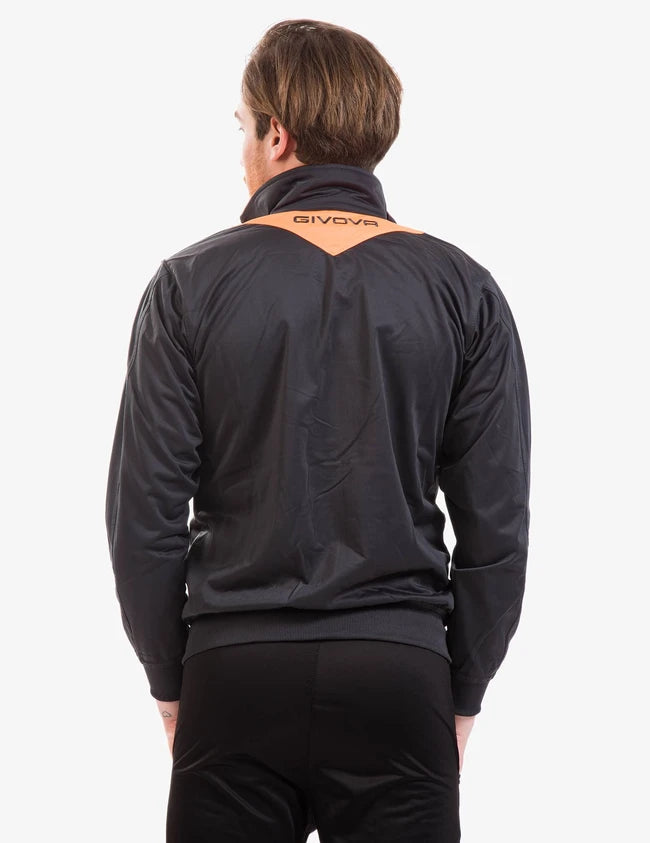 TUTA VISA FLUO TRIACETATO NERO/ARANCIO FLUO