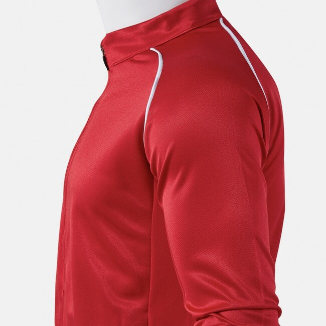 VINTAGE ECO RETRO FULL ZIP SWEATSHIRT RED GRAY RED-GREY