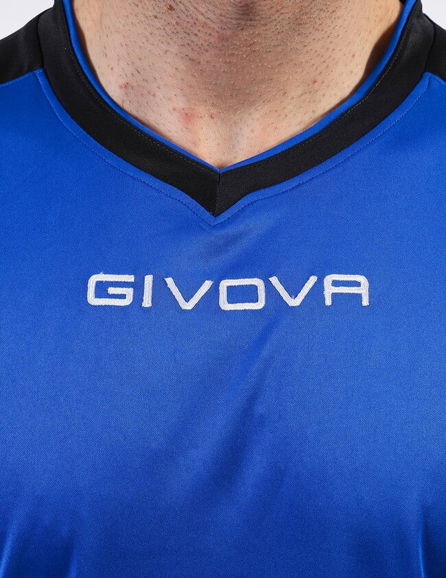 SHIRT REVOLUTION INTERLOCK AZZURRO/NERO