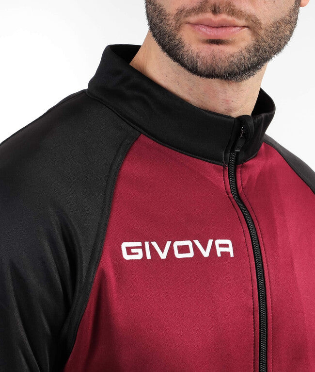TUTA CUBA POLARFLEECE GRANATA/NERO